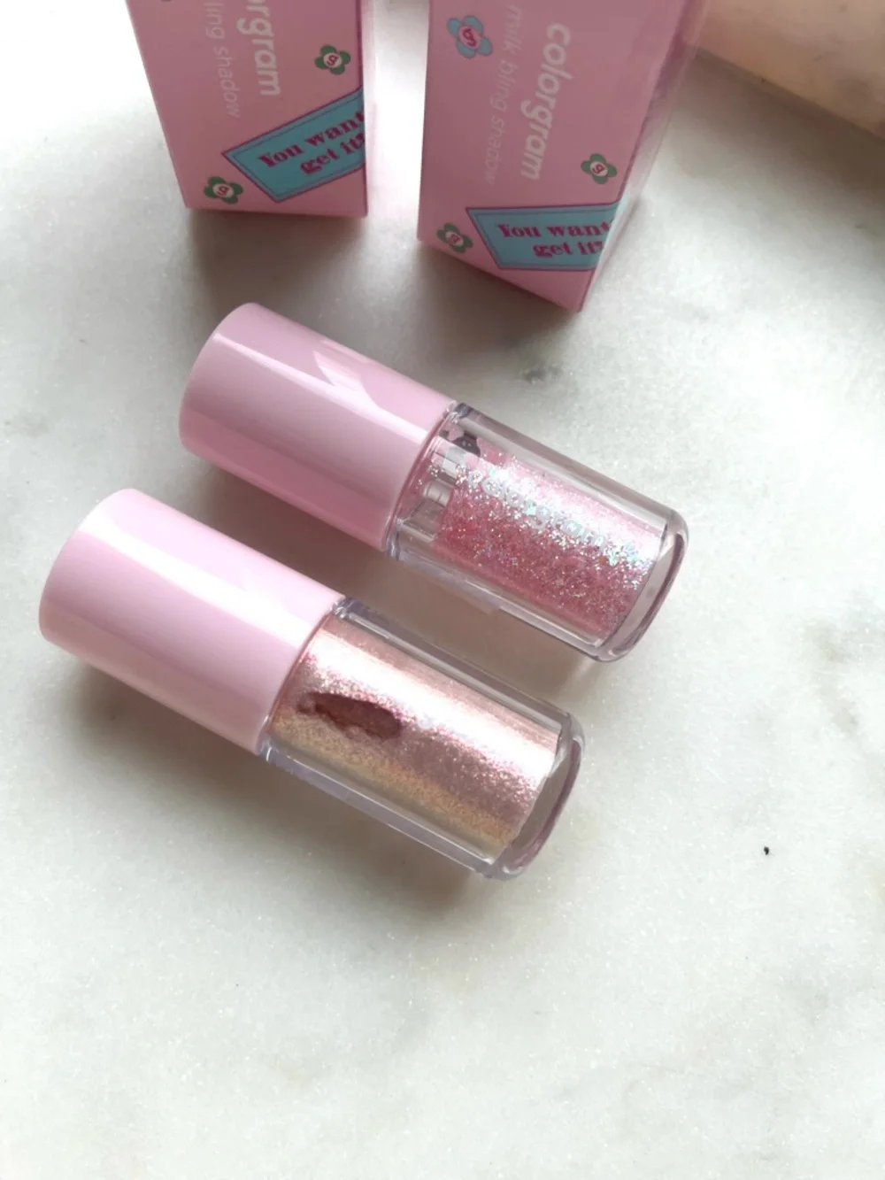 💜 SET OF 2, COLORGRAM Liquid Glitter Eyeshadows